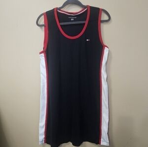 Tommy Hilfiger Sporty Tank Top Dress Women's Size XL Red White Blue 100% Cotton